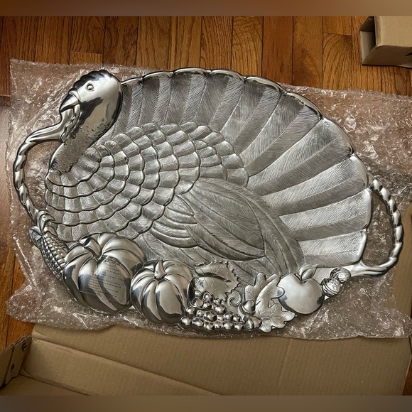 NEW Vintage LENOX Turkey Platter with Handle, 24" X 16" Tray with two Handles - Picture 5 of 7